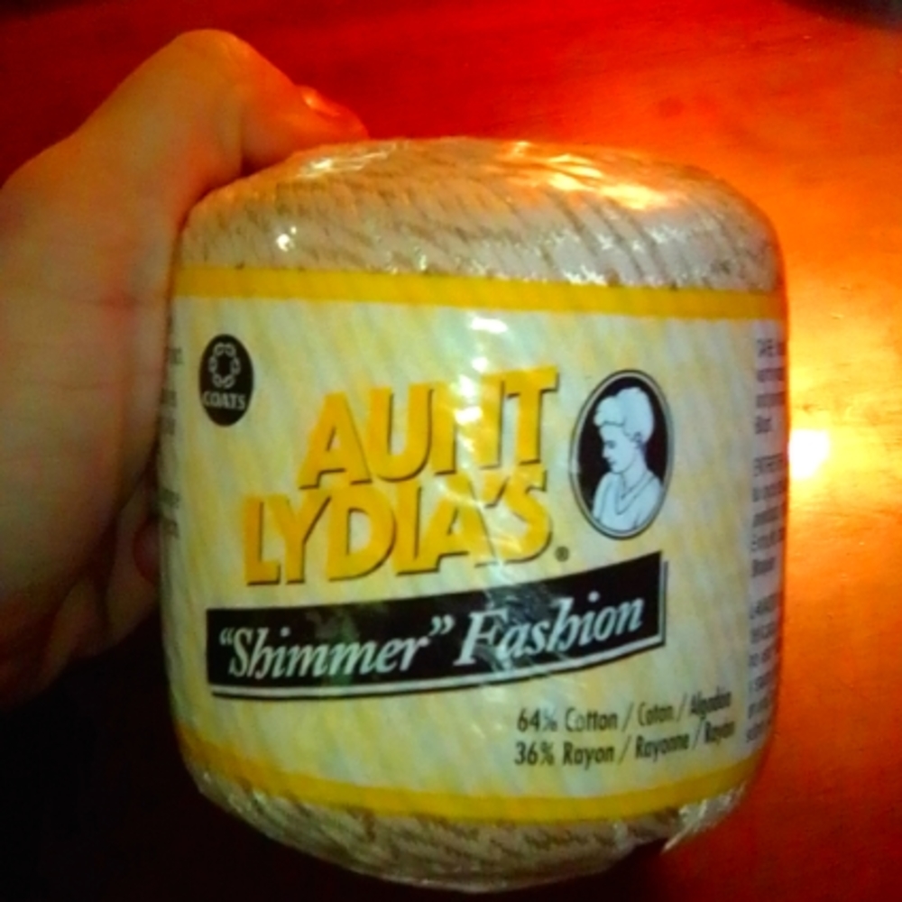 Macrame Crafting Cream color with shimmer Cotton/Rayon rope/twine